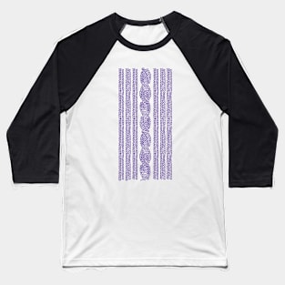 Cable Stripe Violet Baseball T-Shirt